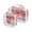 Flamingo, variant on Clear Makeup Bags with Handle Large Opening 2 Pack Set Toiletry Bag Quart Size Bag, for Women Man Traveling Travel Essentials, Toiletries and Other. Pink Flamingo