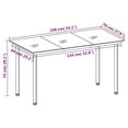 thumbnail image 4 of vidaXL 5 Piece Garden Dining Set Grey, 4 of 4