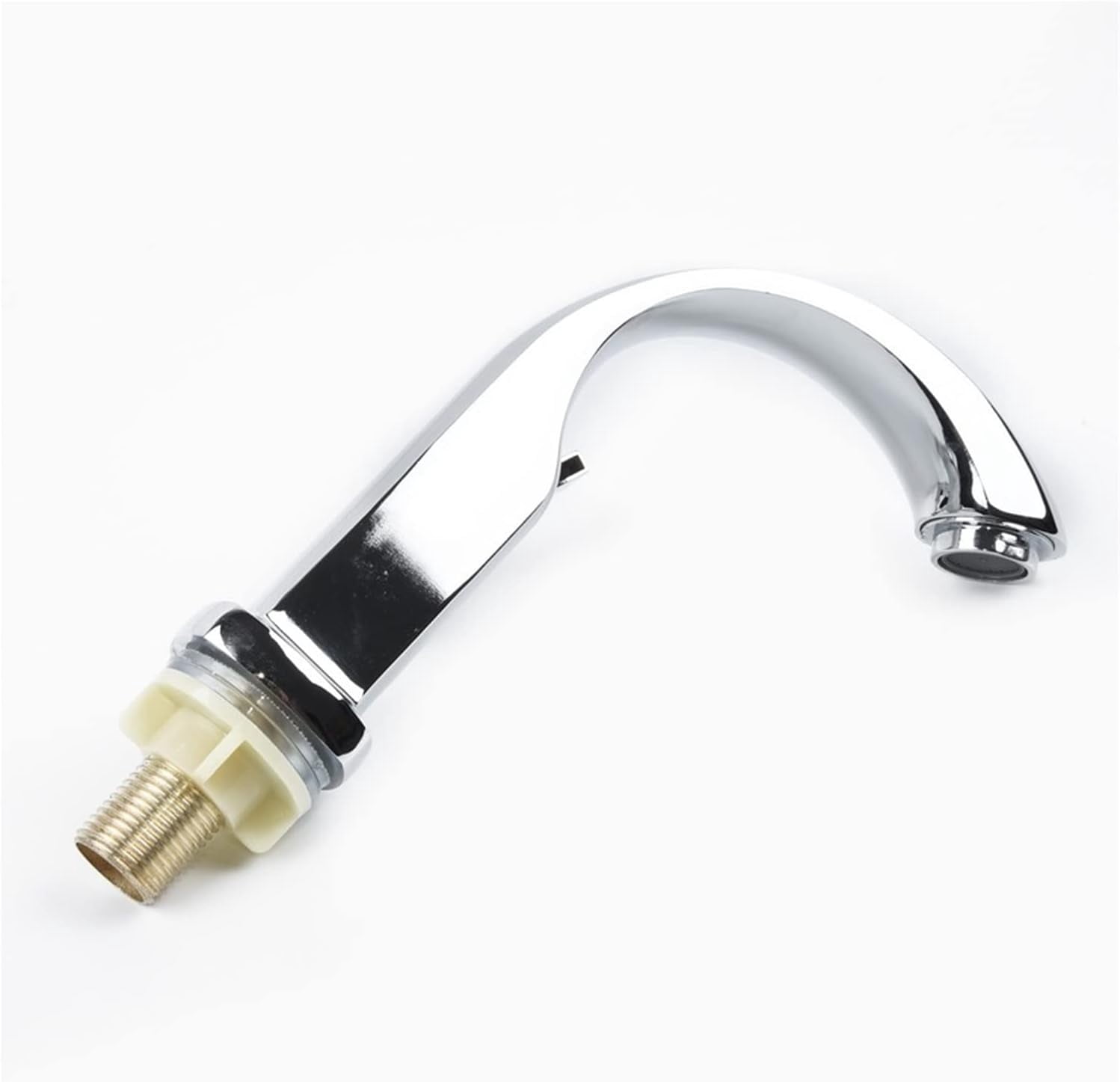 Single Cold Bathroom Basin Faucet Chrome Plated Single Handle spout Sink Bathtub Cold Water Faucet Household Garden Supplies