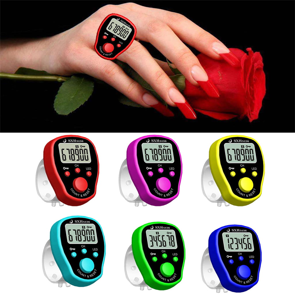 5 Channel Finger Counter LCD Electronic Digital Chanting Counters Tally C