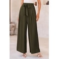 thumbnail image 4 of PRETTYGARDEN Women's Wide Leg Work Pants Business Casual High Waisted Loose Palazzo Trouser Summer Clothes, 4 of 8