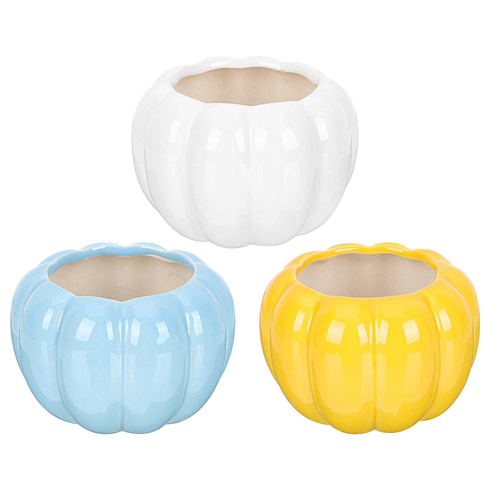 Succulent Ceramic Pots Plant Planter Flower Pot Bowl Mini Round Pumpkin