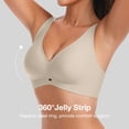 thumbnail image 4 of Daystry Womens No Underwire Bras Wireless Bra Supportive Seamless Bras Full Coverage Push Up Comfortable Everyday T-shirt Bras, 4 of 11