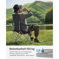 thumbnail image 4 of Silla de camping SONGMICS MGCB08BK con respaldo alto, 150 kg de capacidad, 4 of 9