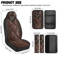 thumbnail image 6 of Xoenoiee Butterfly Print 5 Pack Car Seat Cover Full Set with Leather Armrest Cover Pad Seat Belt Covers, Universal Soft Auto Interior Accessories Protector for Women Men, 6 of 7