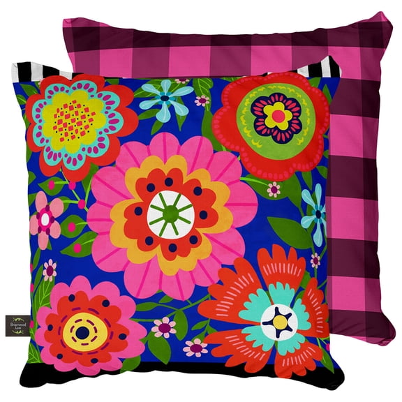 Briarwood Lane Spring Indoor/Outdoor Pillow 17x17 Bright Blooms For Spring Pillow