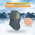 thumbnail image 2 of Chapeaux Coupe-Vent Hotte Ski Réglable Couverture de Sangle Bonnets Moto par Temps Froid Randonnée Vélo Équitation Coupe-Vent, 2 of 6