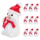 thumbnail image 5 of 10pcs Navidad Mini Muñeco de nieve Resina Adornos de Resina XMAS Mini Muñeco de nieve Decoración DIY, 5 of 5