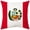 A, variant on HKUKY 18x18 Inch Flag Print Pillowcase Polyester Cushion Cover for Living Room Bedroom Double Sided Print for National Pride Peru