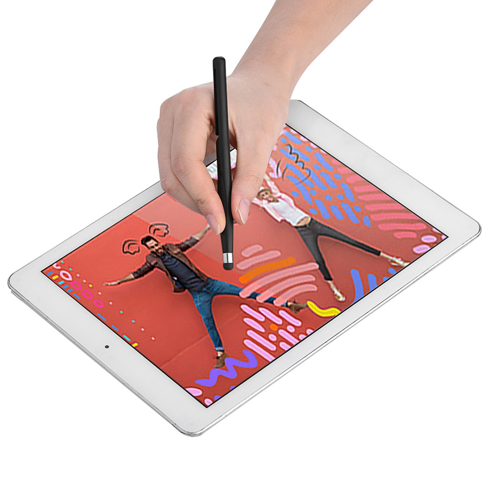 Stylus Pen Stylus Black Plastic 3Pcs Touch Screen Stylus Pen Portable Touch Screen Pen Soft Capacitive Tablet Stylus