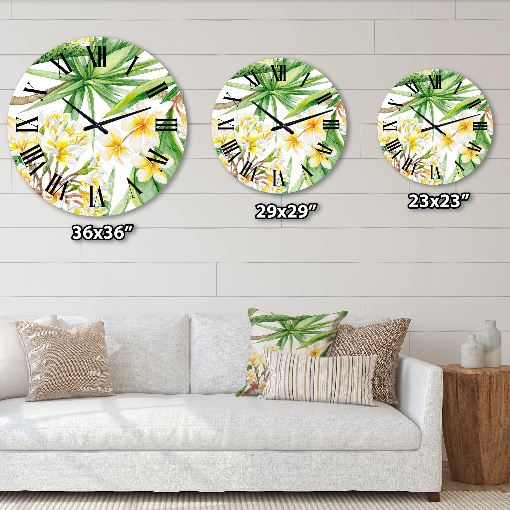 Designart 1 in Modern,Contemporary Wall Clock