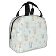 thumbnail image 3 of Pastel Elephant Star Lunch Bag Thick Aluminum Foil Tote Cooler for Women Work Picnic Gift, 3 of 7
