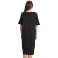 thumbnail image 3 of Just Love Short Sleeve Nightgown Sleep Dress for Women (Black - Love Like Jesus, 2X), 3 of 3