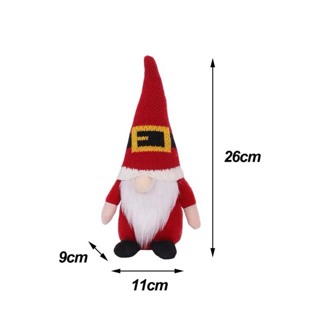 Gnomo de Navidad de felpa, muñeco de elfo sin rostro, decoraciones navideñas para el hogar, regalo de vacaciones de Año Nuevo