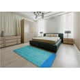 thumbnail image 5 of Ahgly Company Machine Washable Indoor Rectangle Transitional Dark Cyan Green Area Rugs, 4' x 6', 5 of 7