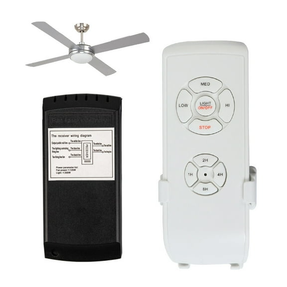 110V Universal Remote Control for Ceiling Fan 3-in-1 Speed Timing Wireless  Controller High Power Load