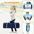 Foldable Baby Crib w Bag Blue