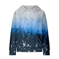 thumbnail image 2 of Mercatoo 𝗛oodie Girls Oversized Crewneck Sweatshirts Casual Hooded Flower Gradient 𝗛oodie Clothes Fall Fashion Outfits, 2 of 7