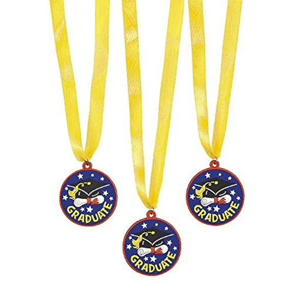 Graduate Award Rubber Medal - Stationery - 12 Pieces