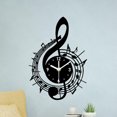 thumbnail image 2 of Reloj de pared con símbolo musical, decorativo, sencillo, elegante, creativo y práctico. 237 cm x 30 cm, 2 of 9