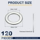 thumbnail image 2 of Arandela Plana M6 para Tornillo, 120Pcs Arandelas de Acero Inoxidable 304 6MM ID x 10MM OD x 0.5MM de Grosor (Tono Plateado), 2 of 6