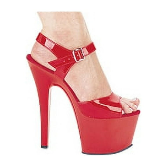 Ellie Shoes 7" Heel Sandal 711-Flirt Black/Black,Red/Red,White/White