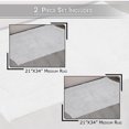 thumbnail image 5 of Home Weavers Waterford 100% Cotton Tufted Non-Slip Bath Rug Set, 21" x 34", Light Gray, Set of 2, 5 of 8