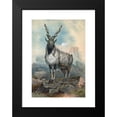thumbnail image 2 of Joseph Wolf 11x14 Black Modern Framed Museum Art Print Titled - The Markhore (1861-1867), 2 of 5