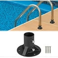 thumbnail image 1 of Stainless Steel Pool Ladder Mount Bracket - Flange Installation Kit for Safety Accessories, 1 of 4