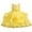 Yellow, variant on Odeerbi 2025 Kids Dress Girls Sleeveless Princess Dress Bow Tie Lace Flowers Mesh Dress Tufted Dress