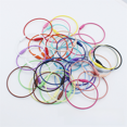 thumbnail image 2 of Paint color wire ring key ring candy color key chain ring handmade jewelry accessories - Light pink, 2 of 5