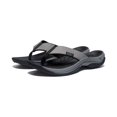 thumbnail image 3 of Keen Men's Kona Leather Flip-Flop, Steel Grey/Black, Size 80, 3 of 5