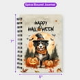thumbnail image 5 of Happy Halloween Bernese Mountain Dog Witches Hat Pumpkin Carving Spiral Bound Journal Berner Lover Gifts 5x7in Spiral Notebook - 02019, 5 of 5