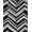 Black, Pattern 2, variant on ODIKA 4' x 6' Machine Washable Non-Slip Area Rug, Geometric Chevron High Traffic Rug, Orange, 528521