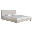 thumbnail image 3 of Mr. Kate Daphne Upholstered Bed with Vertical Channel Tufted Headboard, King, Ivory Velvet, 3 of 26