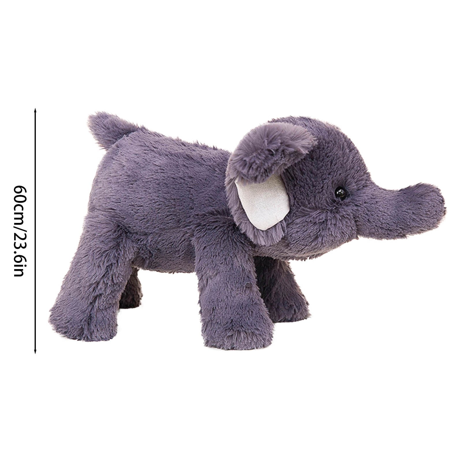 RUIG 15/20/23.6 Inchs Elephant Weighted Stuffed Animals,Sensory Comfort Plush Throw Pillow Toy, Kawaii Plushies Hugging Toy Gifts for Kids & Adults, Birthday Easter Gift