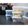 thumbnail image 3 of Caja de almacenamiento Sterilite transparente de 6 cuartos de galón, paquete de 12, 3 of 4