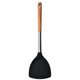thumbnail image 4 of Juego de utensilios de cocina negros de silicona de 4 uds, juego de cuchara de espátula de cocina para el hogar con mango de madera, espátula, cuchara de cobertura, juego de cocina para sopa, 4 of 5