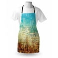 thumbnail image 4 of Colorful Apron, Abstract Creative Weathered Design Grunge Effect Contemporary Art, Unisex Kitchen Bib with Adjustable Neck for Cooking Gardening, Adult Size, Brown Yellow, by Ambesonne, 4 of 4