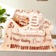 thumbnail image 3 of LHSHID Wedding Anniversary Blanket 50 Years for Women Men 50th Anniversary Soft Throw Blanket for Couple Wife Husband 30"x40", 3 of 7