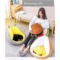 thumbnail image 2 of 22x22 Washable Floor Mat with Pillow Core Chair Mat Floor Pillow with Backrest for Kids Reading Area Balcony Outdoor Office Chair Pet Bed (Cute Egg), 2 of 4