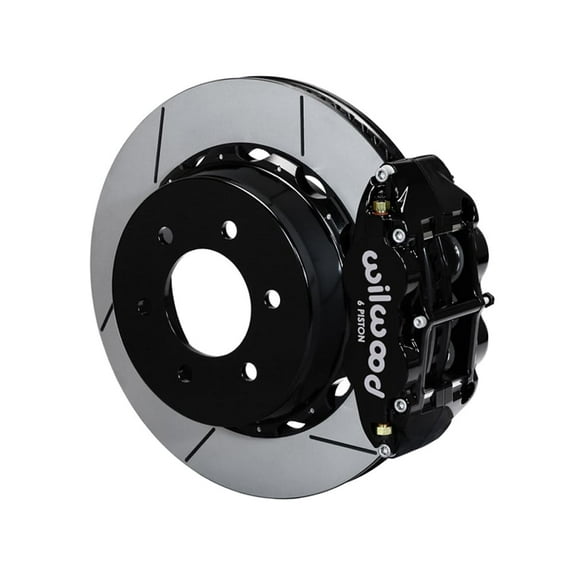 Wilwood 140-13866 Rear Black Superlite 6R 14.25" Slotted Big Brake Kit, Compatible with 2012-2019 Ford F150"