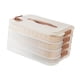 thumbnail image 5 of Contenedor de almacenamiento de alimentos Caja de bolas de masa reutilizable Caja de carne fresca con asas y Cuatro capas, 5 of 9