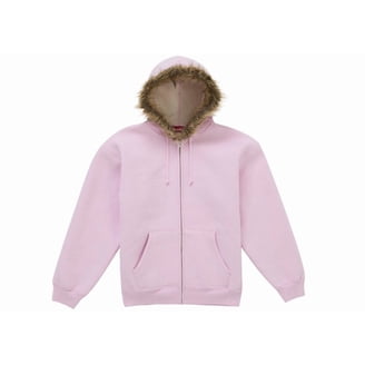 Supreme Men's Satin Applique Hooded Sweatshirt FW24 Heather Grey