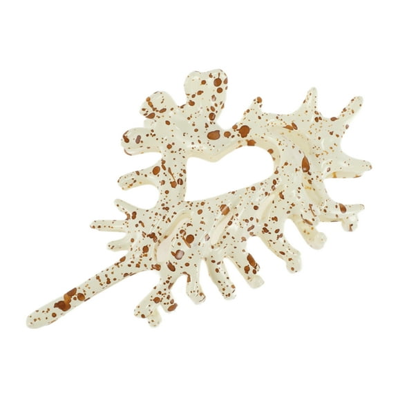1 Pc Fashion Elegant Conch Hair Clips Hairdo Clip for Women 4.33"x2.56"x1.57" Beige