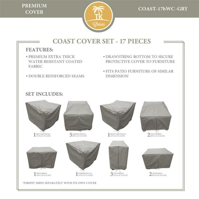 Housse de Protection COAST-17b en Gris