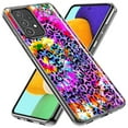 thumbnail image 2 of MUNDAZE Samsung Galaxy A71 4G Shockproof Clear Hybrid Protective Phone Case Vibrant Pink Purple Tie Dye Summer Leopard Swirl Rainbow Cover, 2 of 5
