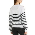 thumbnail image 3 of INSPIRE CHIC Women's Striped Sweater Pullover Crewneck Long Sleeve Cable Knitted Sweaters, 3 of 6