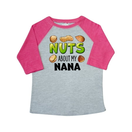 

Inktastic Nuts About My Nana Peanut Almond Pistachio Gift Toddler Boy or Toddler Girl T-Shirt