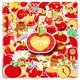 thumbnail image 1 of Paquete de pegatinas de vinilo con bonitos dibujos animados de manzana y frutas, 50 unidades, 1 of 2